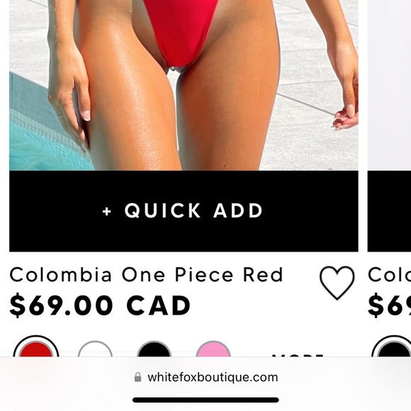 Red swim suit -brand new - Picture 2 of 2